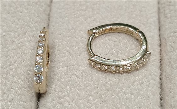 Orecchini Gazzola Donna in Oro giallo Zircone OROGZIRCM8 - OROGZIRCM8